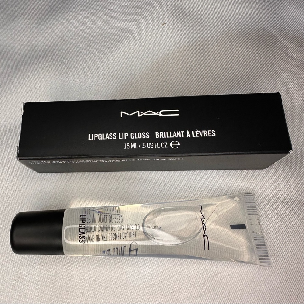 MAC Cosmetics lipglass lip gloss clear